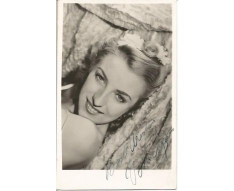 Vera Lynn signed vintage postcard photo. Good condition. All signed items come with our certificate of authenticity. We combi