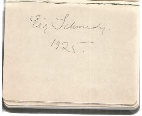 Opera Autograph Album 1925, 27. Vienna Opera House celebrated performers. 15 signed pages including Erik Schmedes, Karl Aagaa