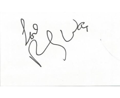 Ruby Wax signature piece. American actress, mental health campaigner, lecturer, and author who holds both American and Britis