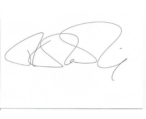 J K Rowling signed white card with unsigned 10 x 8 colour photo. Good condition. All signed items come with our certificate o