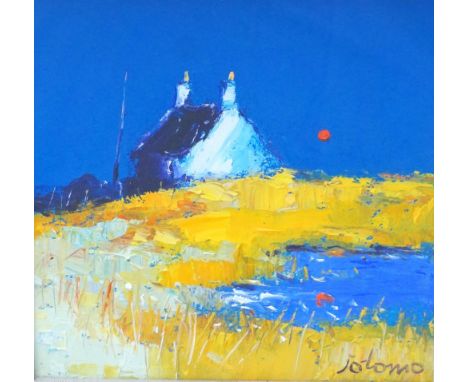 JOHN LOWRIE MORRISON OBE (JOLOMO)Evening Light, Caranish, North Uist, oil on canvas, signed and dated 2009 to verso, with ori