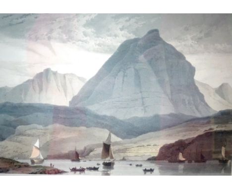 TWO GEORGIAN COLOURED PRINT ENGRAVINGS'Unapool in Kyles-cu Alsynt' Drawn & Engraved by William Daniell. Published by Messrs L