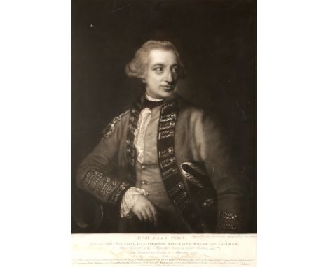 Lord Percy and Lord Howard, portraits. Two framed prints of Hugh Percy and Charles Howard. The larger 23.50 by 18in. (59.7 by