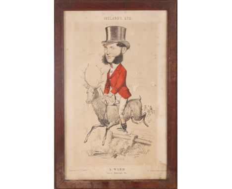 1870-1880 Ireland's Eye, collection of eight portrait caricatures from the publication. Eight caricature portraits of Irish s