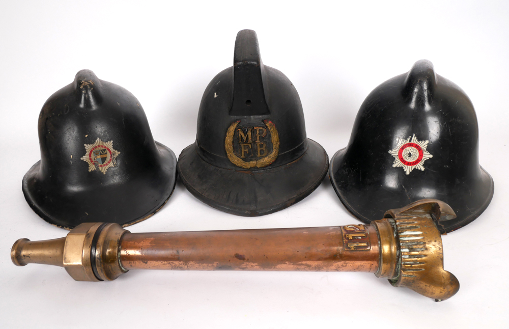 Early 20th century cork fire helmet. A cork fireman's helmet by