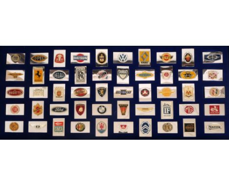 Official Emblems of The World's Greatest Automobiles' - collection of silver and enamel ingots. Made in 1978 by Franklin Mint