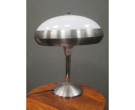 A 20th century chrome table lamp, 45cm high approx