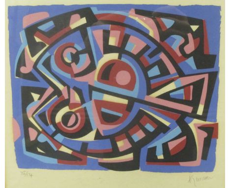 Ang Kiukok, Untitled fish serigraph, signed and numbered in pencil