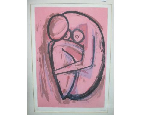 Ion Mirea (1912-1987) Moldavian Nude, 1966, lithograph signed and numbered 15/50