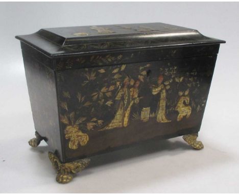 Regency Lacquer tea caddy