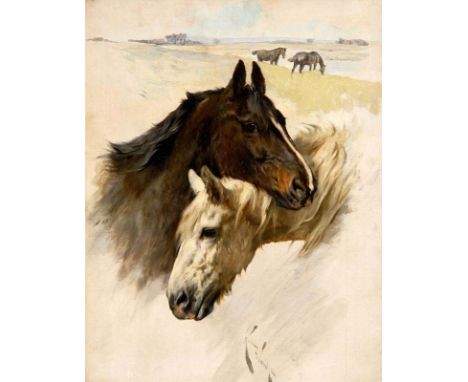 Arthur Wardle (1864-1949) BritishFriendsoil on canvas signed lower centre 46 x 36cm (18 x 14in)Provenance: Christies, 10th Ju