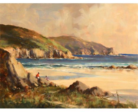 George K. Gillespie RUA (1924-1996)Kilyahowey Strand, Dunfanaghy, Co Donegaloil on canvas signed lower left &amp; titled on r