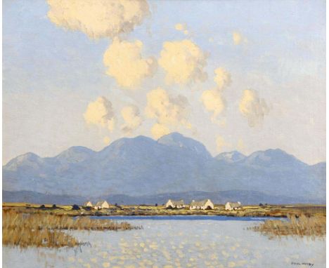 Paul Henry RHA (1876-1958) Cottages, Connemara (1928-35) oil on canvas signed 'PAUL HENRY' lower right 41 x 51cm (16 x 20in) 