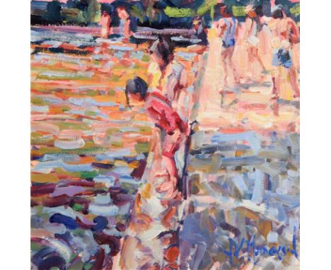 Arthur K. Maderson (b.1942)Evening, Lismore River Pooloil on board signed lower right, signed &amp; titled on reverse 39 x 39