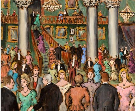 Gladys MacCabe ROI FRSA MA HRUA (b.1918) Night at the Opera oil on board signed lower right 50 x 61cm (20 x 24in) Provenance: