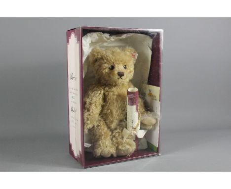 20th Century Steiff Bear - Limited Edition named 'Bertie', with the original certificate and scroll housed in the original bo