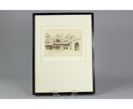 Two 20th Century etchings, the first by Maria Easton entitled 'St Pauls Cathedral' approx 25 x 19 cms the other by B.E Mayber