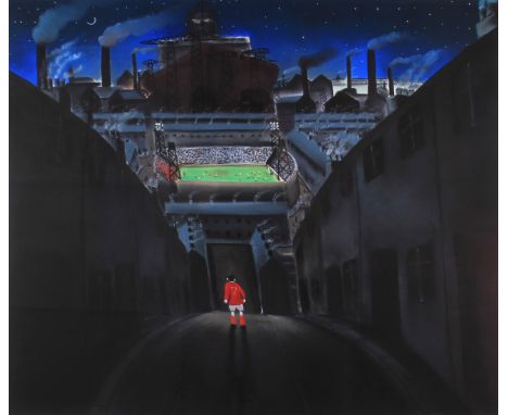 MACKENZIE THORPE (b. 1956). Framed, signed, numbered '441/495' and titled 'The Boy That Didn't Get a Ticket' in pencil to mar