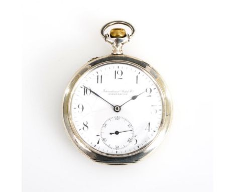             Silberne Taschenuhr    IWC Schaffhausen.        Um 1910.        Gehäusenummer 448057 Y, Werknummer 427883.       