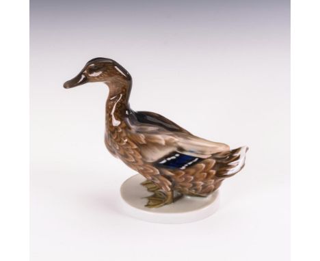 Wildente    Rosenthal.        Marke Kunstabteilung Stammwerk Selb, um 1920.        Bezeichnet.        Modell-Nr.: K 352.     