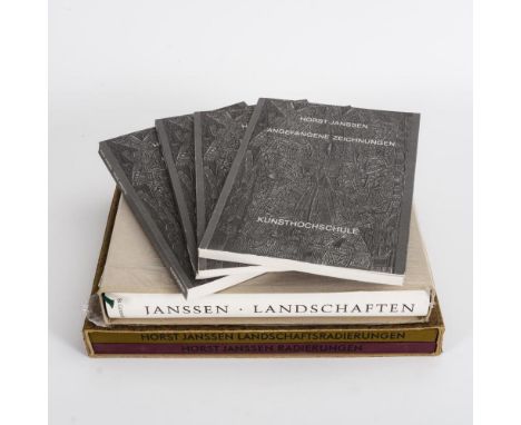             7x Horst Janssen            "Radierungen 1970-1971" und "Landschaften - Radierungen 1970", beide Bände in einem S