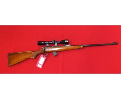 A BRNO Mod 2 .22 R/F bolt action rifle, S/No.276117 with 4x40 original scope, this item can only be purchased by someone with