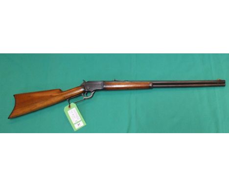 A Marlin model 92 lever-action rifle in .32 R/F calibre (obsolete) with 24" octagonal barrel, S/No.A6828, in overall good con