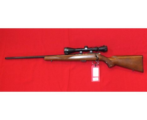 A CZ .22LR 452-2E ZKM bolt action rifle, this is a left hand example in overall excellent condition and is complete with 4-2x