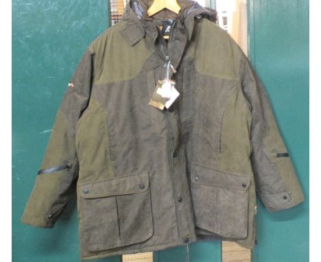 A 'Prohunt' waterproof and breathable shooting/outdoor jacket, size extra extra large (as new)