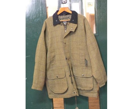 A H.S.F. Hereford shooting jacket, sage tweed size XL (as new)