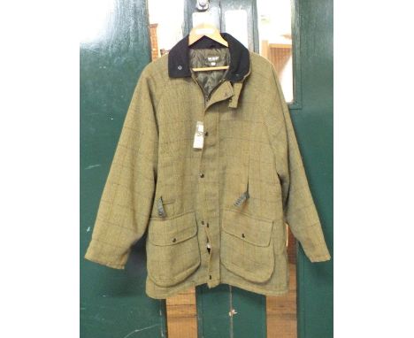 A H.S.F. Hereford shooting jacket, sage tweed size XL (as new)