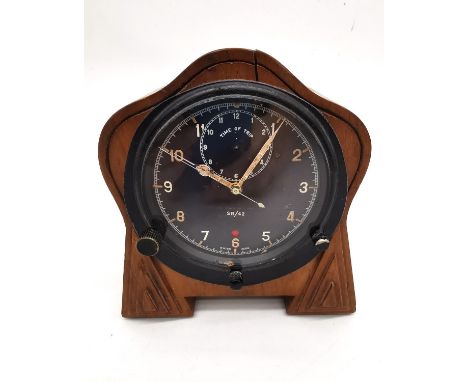 A WWII Smiths Mk IIIA,'Time Of Trip' long range bomber clock/dial. The face engraved with Smiths &amp; Sons of London. Ref No