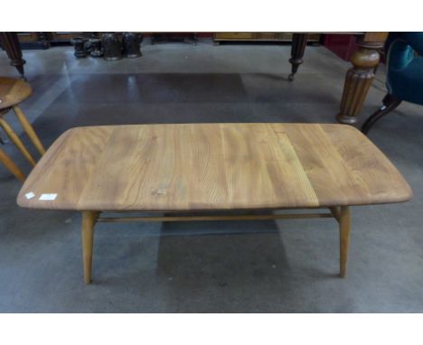 An Ercol elm and beech Windsor coffee table 