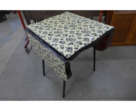 An Arvin Furniture Formica Beatles print kitchen table 