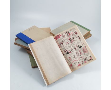 David Parkins, eleven books containing proof copies of cartoons comics, from the Dandy, to include Dirty Dick 1965-68, Sir Co