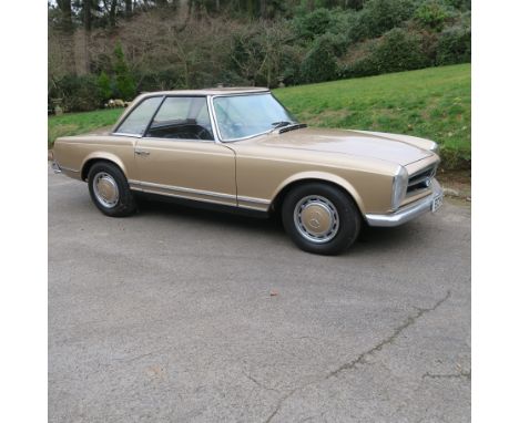 Mercedes Benz 280 SL Pagoda, first registered 13.11.1970, approximately 90,000, MOT to February 2020, gold, automatic transmi