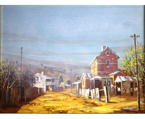 Thomson, James (Jim), ( 1937 - ), The Old Post Office - Sofala,  Oil on board, 30 x 40 cm, signed lower right