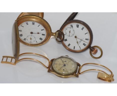 Two vintage fob watches - one marked Sydney F Lassetter & co ltd, together with a vintage Universal Geneve watch