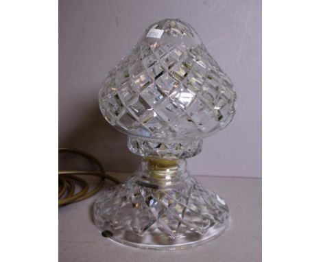 Vintage crystal electric table lamp Height 25cms approx.