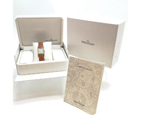 Jaeger-LeCoultre reverso bi-metal (gold and stainless steel) quartz wristwatch #250.5.08 with enamel detail to reverse panel 