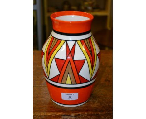 A Wedgwood Clarice Cliff Sunburst Isis vase