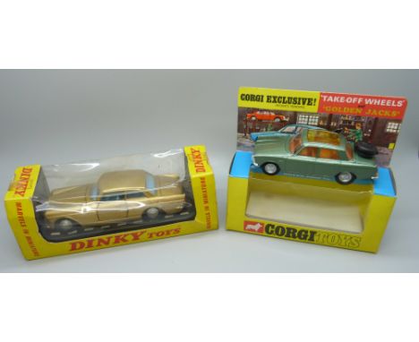 A Dinky Toys 127 Rolls-Royce Silver Cloud Mark III and a Corgi Exclusive 275 Rover 2000 TC 'Take-Off Wheels' and 'Golden Jack