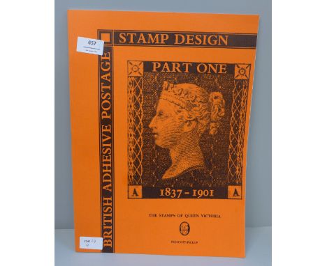 British Adhesive Postage Stamp Design, Part One 1837-1901, The Stamps of Queen Victoria with stamps in place (stamps have bee