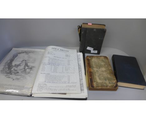 A collection of Nottingham related ephemera including local postcards, prints of Nottingham and surrounding area, etc., and t