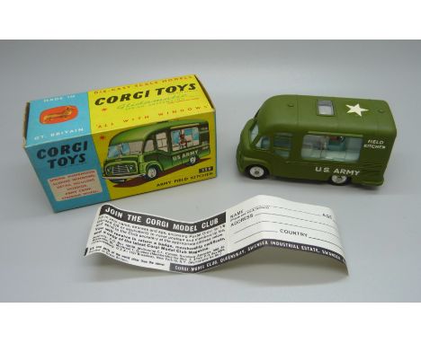 A Corgi Toys 359 Army Field Kitchen, boxed, (old shop stock) 