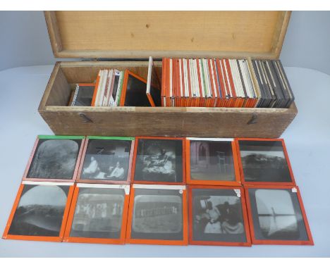 A box of approximately 85 magic lantern slides, Kenya and East Africa, circa 1920-30, Colonial Mission 