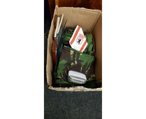 BOX OF ARMY SURPLUS