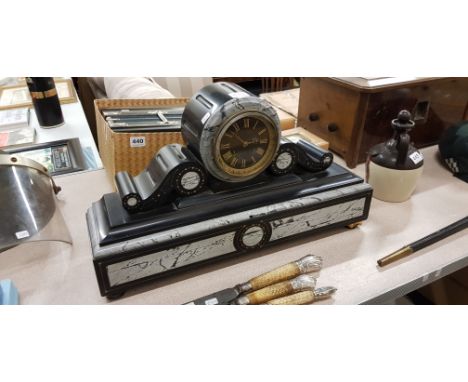 SLATE MANTLE CLOCK