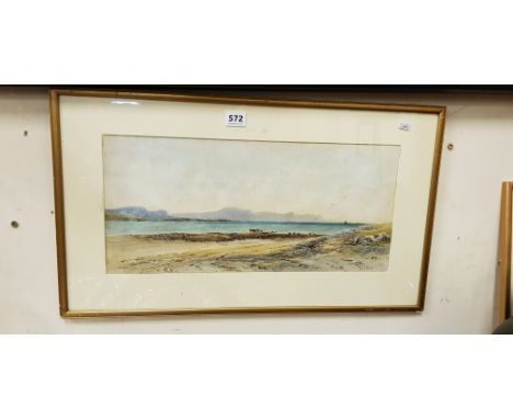 W A WATT - WATERCOLOUR - SEASCAPE