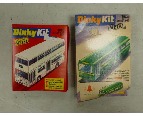 Two Boxed Dinky Kit Boxed Metal Kits to include 80 Lantean Bus &amp; 1023 Single Decker Bus(2) 